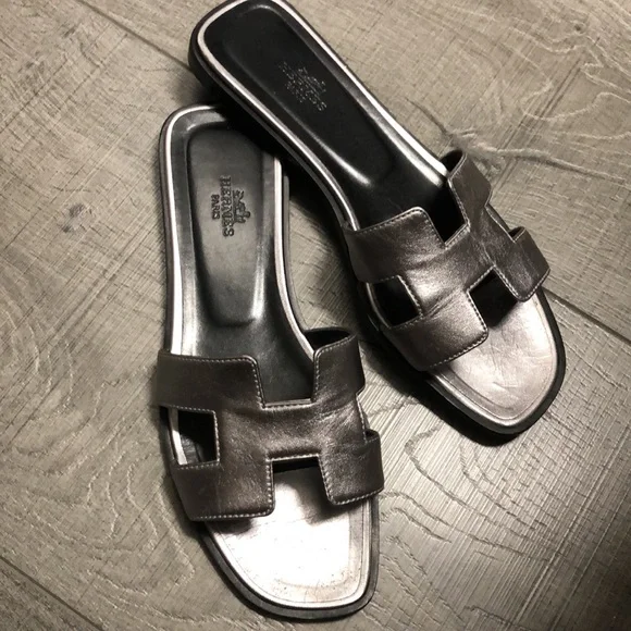 Hermes silver sandals 💙 - Picture 7 of 8